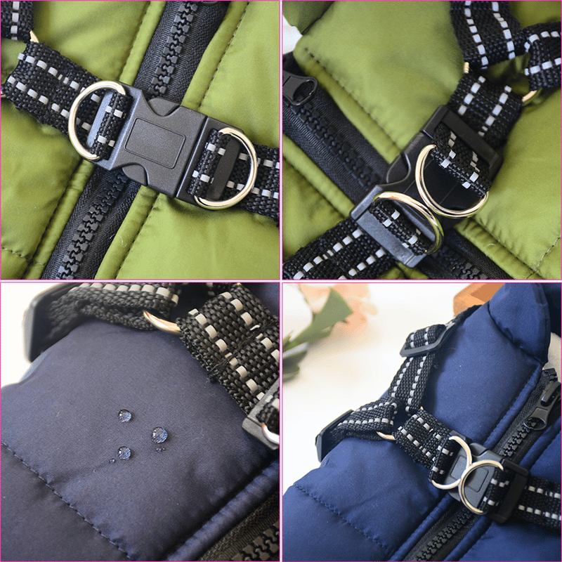 Winter Dog Jacket with Harness | Karnz