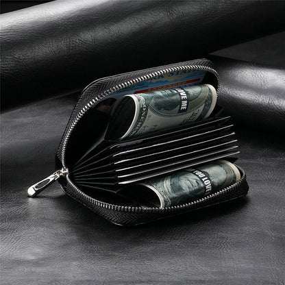 BowLift | Intelligent AirTag-Zip RFID Leather Wallet