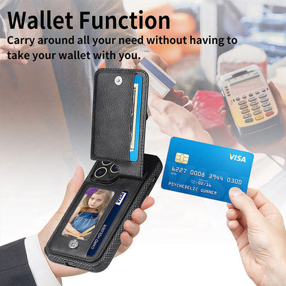 Magnetic zipper wallet case with credit card holder | Bowlift