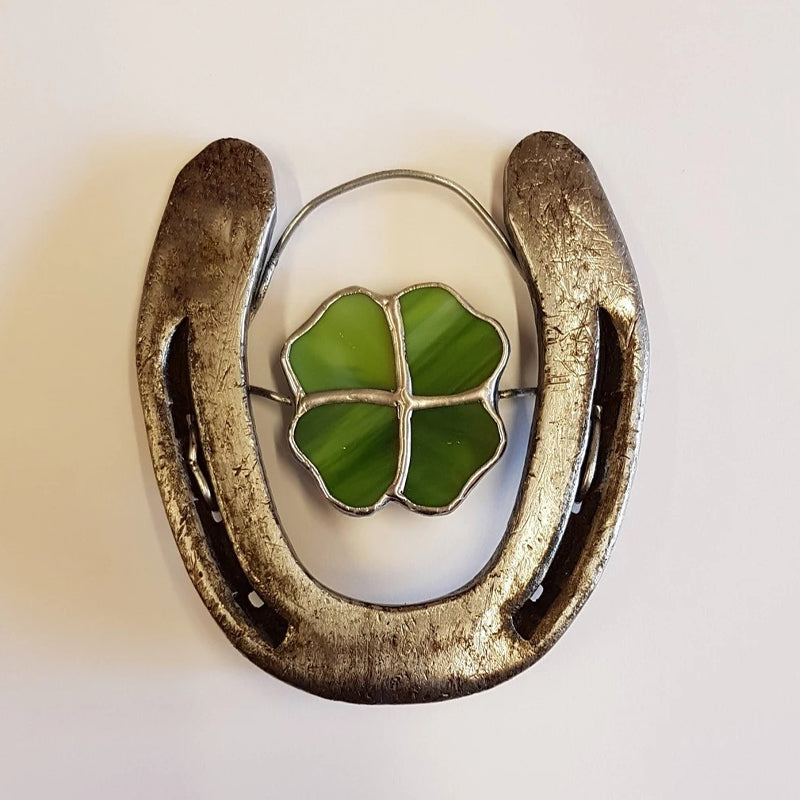 Sandsberg | Lucky Horseshoe Decoration | Four-leaf Clover Wall Ornament