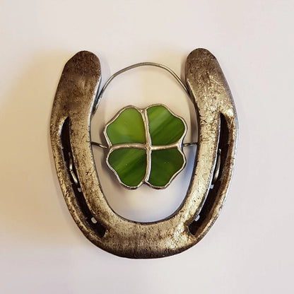 Sandsberg | Lucky Horseshoe Decoration | Four-leaf Clover Wall Ornament