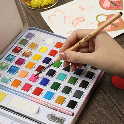 Skanto | 11 Pcs Miniature Detail Paint Brush Set with Natural Wood Handles