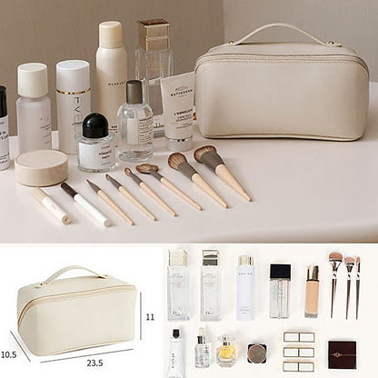 Skanto | Portable Leather Travel Cosmetic Bag