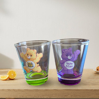 Skanto Swear Bears Shot Glasses Set, 6 Pieces | Skanto