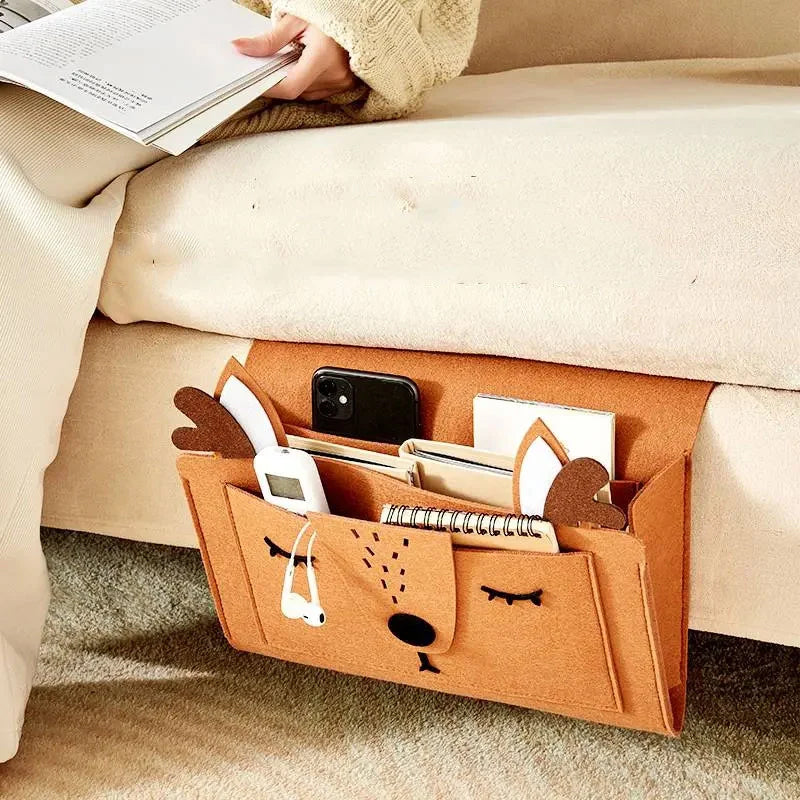 Hanging bag for bedside storage | Karnz