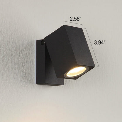 Modern Outdoor Waterproof Square Spotlight Adjustable Angle LED Garden Wall Sconce Lamp | Kalsten