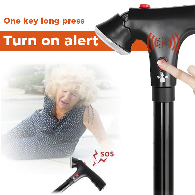Skanto | Adjustable and Foldable Cane with LED Light