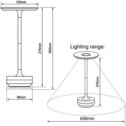 Skanto | Wireless Lamp - Dimmable & Rechargeable Desk Light