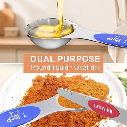 Skanto | 10-Piece Stainless Steel Measuring Cup and Spoon Set