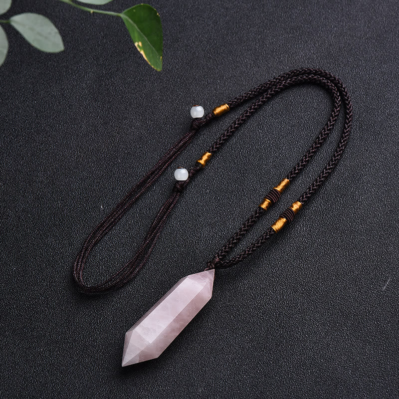Skanto | Natural Crystal Amethyst Healing Necklace - Lyra