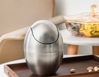 LuxBin Mini Trash Can made of Stainless Steel Bowlift