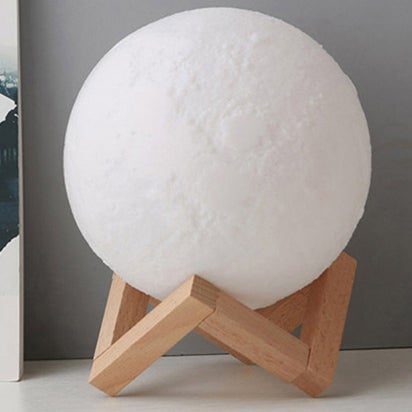 Skanto | Creative Mini Rechargeable 3D Printed Moon 1-Light LED Table Lamp
