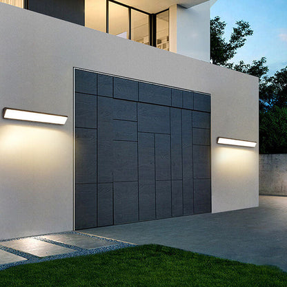 Modern Outdoor Long Bar Aluminum Acrylic Waterproof LED Wall Sconce Lamp | Karnz