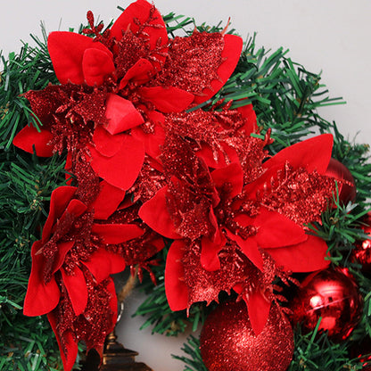 Skanto | Christmas Wreath with LED Lights and Bow