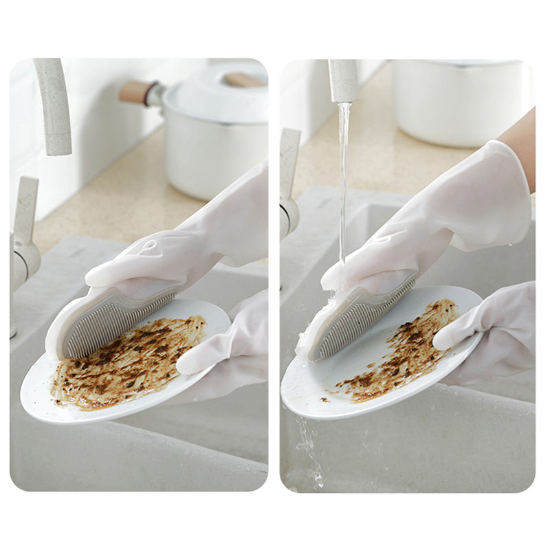 Silicon Dish Scrubber Gloves | Bowlift