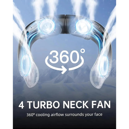Portable Neck Fan with Rechargeable Cooling for Outdoor Sports | Bowlift