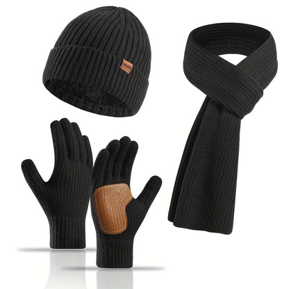Skanto | Winter Comfort Set – Knit Hat, Scarf, and Gloves for Unisex