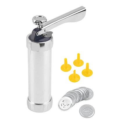 Skanto | Stainless Steel Cookie Press with Attachments for Creative Cookies and Pastries