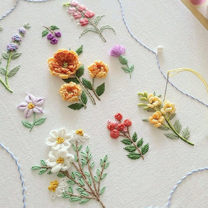 BowLift | Small Flower Frame Embroidery Kit