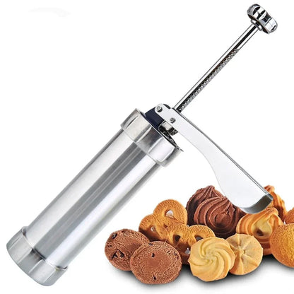 Skanto | Stainless Steel Cookie Press with Attachments for Creative Cookies and Pastries