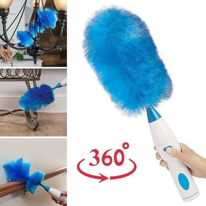 360° rotatable electric Spin Duster motorized duster with 2 brushes | Karnz