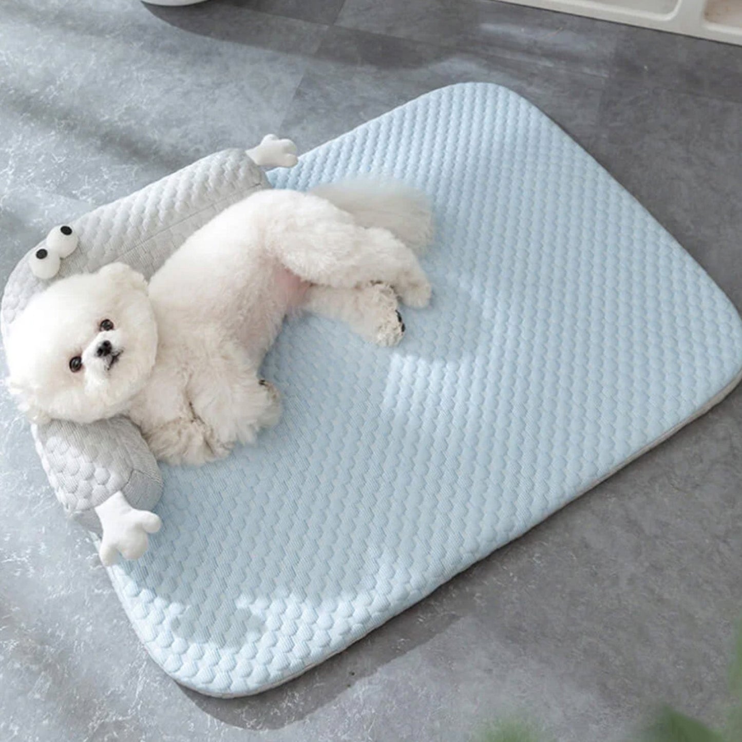 Cooling Pet Bed with Neck Protection Breathable Supportive Washable | Brehn