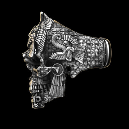 BowLift | Sterling Silver Black Skull Ring