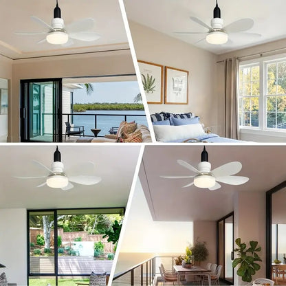 BowLift | 2-IN-1 PORTABLE CEILING FAN & LIGHT with Remote Control