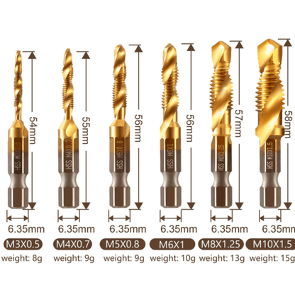 BowLift | Metric Taps (Set/6-piece)