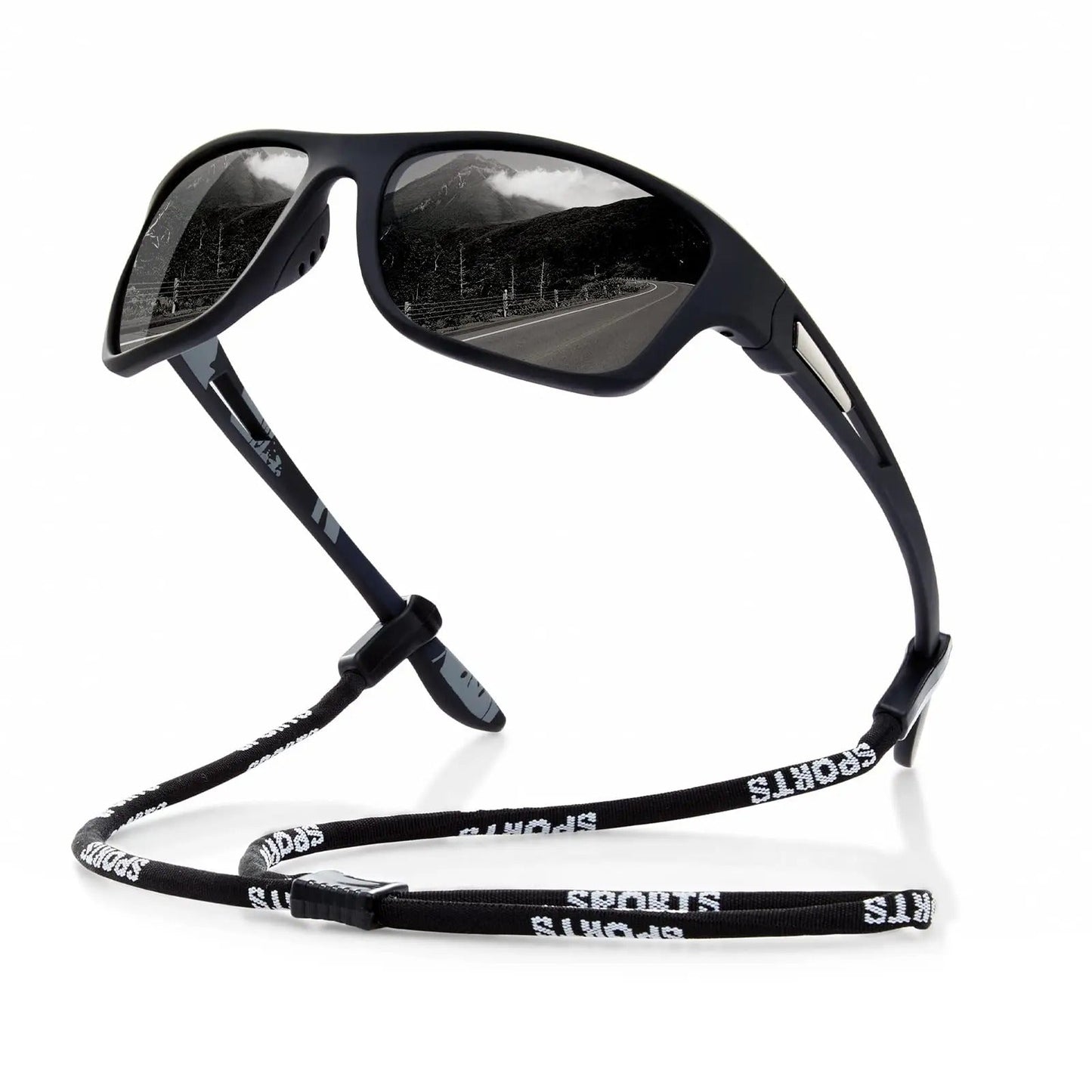 BowLift | Mens Polarised Sports Sunglasses UK – UV400 Wrap Around Sunglasses for Cycling, Running & Outdoor Activities | Lightweight & Glare Protection
