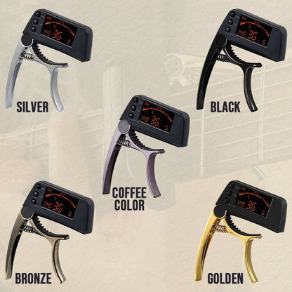 Skanto | DUAL-USE GUITAR CAPO TUNER WITH LCD DISPLAY