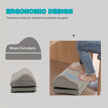 Skanto | Ergonomic Footrest with Memory Foam – Adjustable & Non-Slip