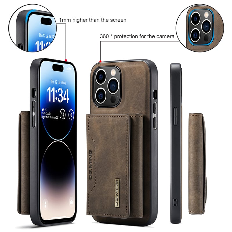 2-in-1 iPhone case with detachable wallet