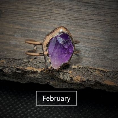 Skanto | Natural Raw Birthstone Ring - Selina
