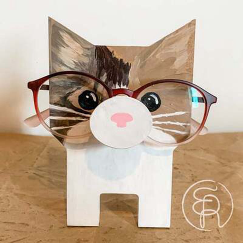 Skanto | Wooden Animal Glasses Stand