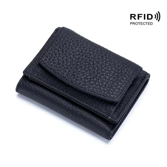 BowLift | RFID Blocking Wallet | Compact Leather Card Holder | Slim Travel Accessory for Men & Women