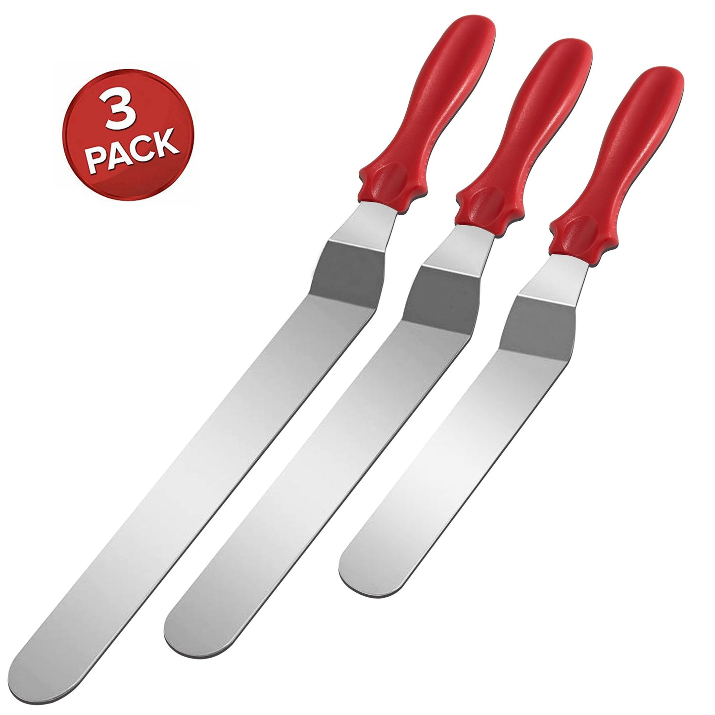 BowLift | Stainless Steel Cake Spatula Set 3 Pack
