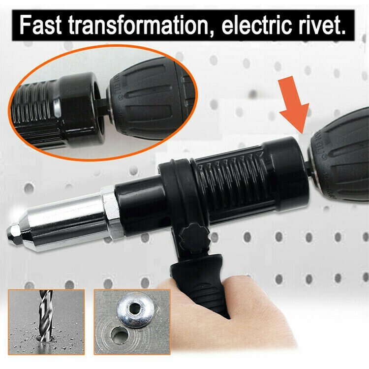 Skanto | Professional Rivet Gun Adapter Set with 4 Different Matching Nozzle Bolts