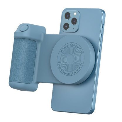 Skanto | Griply Magnetic Phone Holder with Wireless Charging – Anti-Vibration Hand Grip for Stable Shots