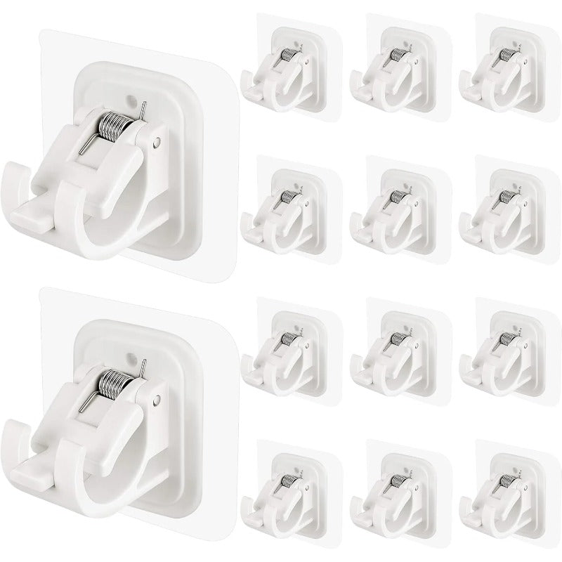 BowLift | Nail-Free Adjustable Curtain Rod Bracket Holders – Drill-Free & Wall-Safe