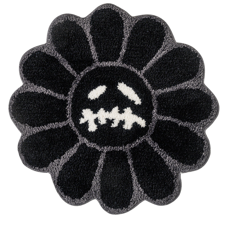 BowLift | Retro Rainbow Smiling Face Tufted Rug