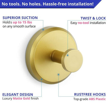 Bathroom Towel Holder Utility Shower Hooks | Bowlift