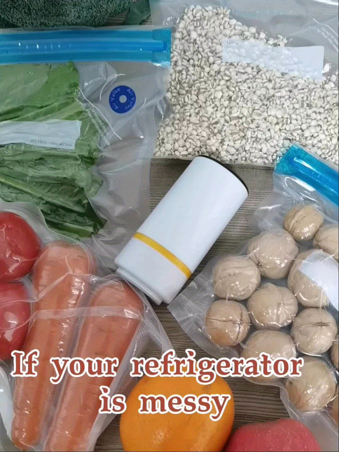 Skanto | Handheld Electric Vacuum Sealer with Vacuum Storage Bags - Includes 3 Sizes (4x8,5", 3x11", 3x13,5"), Vacuum Seal Zipper Bags, and Electric Pump