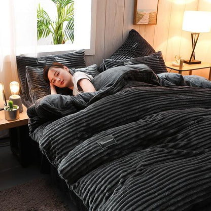 Skanto | Thick Corduroy Velvet Bedding Set