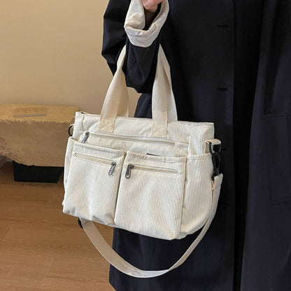 Skanto Skanto | Solid Corduroy Tote Bag