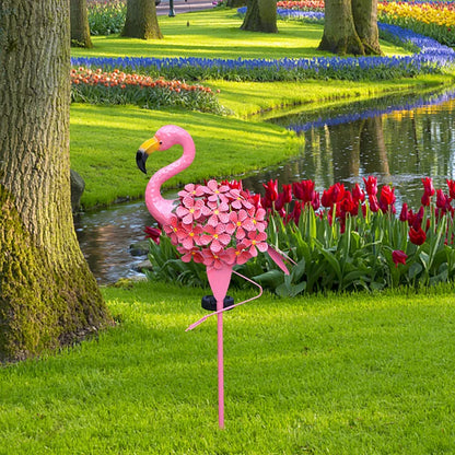Skanto | Flamingo Solar Light Metal Art