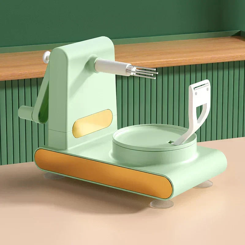 BowLift | Simple vegetable and fruit peeler with hand crank – For effortless peeling