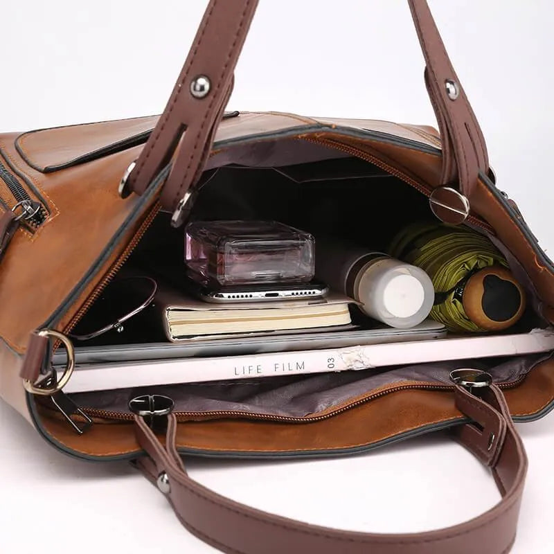 Skanto | Elly – Women's Vintage Leather Shoulder Bag | Handmade and Elegant Design