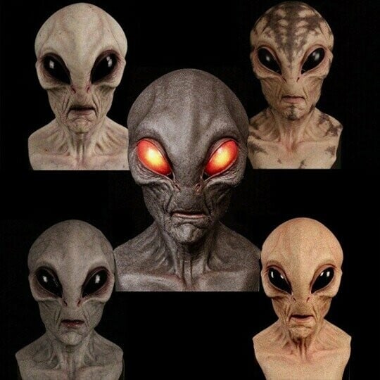 Alien Mask | Realistic Halloween Costume Accessories | Karnz