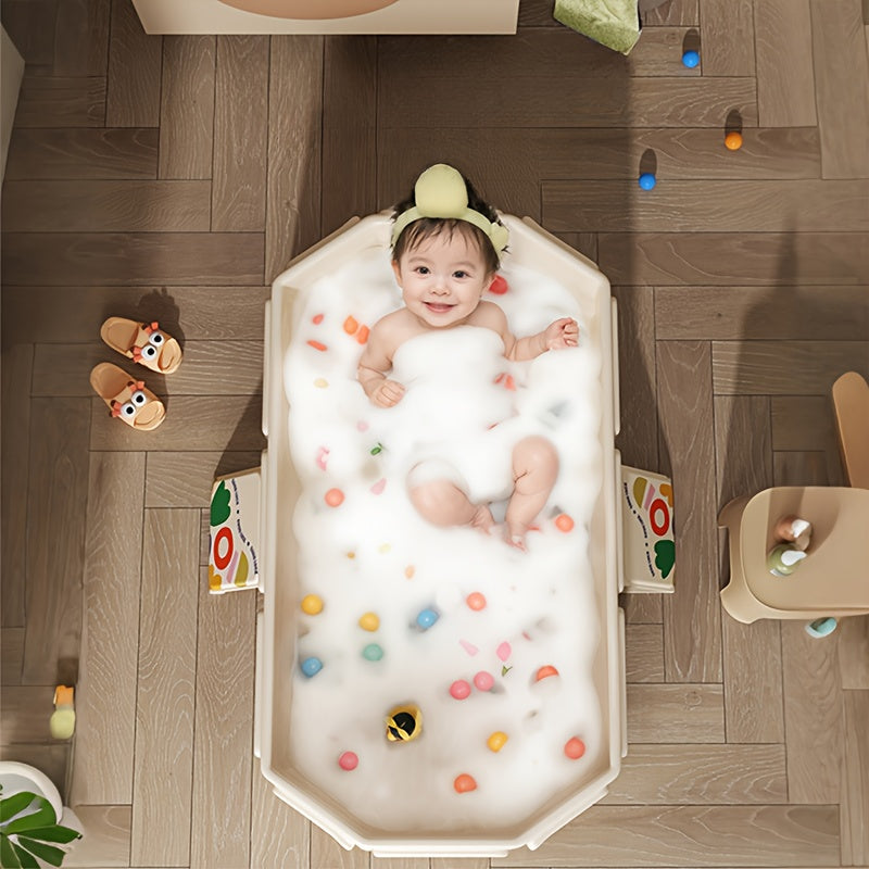 Skanto | AquaLounge Foldable Bathtub | PVC | For 1–3 People | With Shelves & Fast Fill System